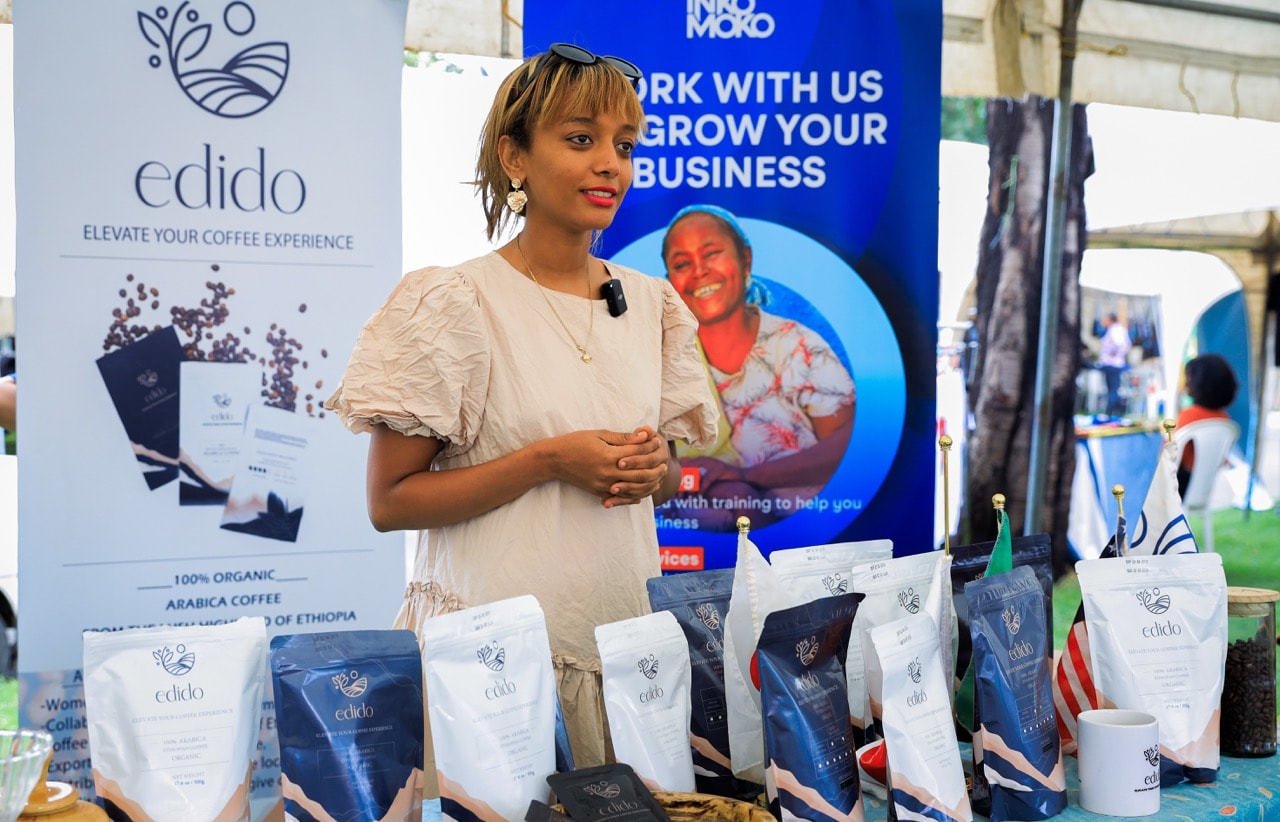 Africa's Leading Investor in Displacement-affected Communities Entrepreneurs showcasing their businesses at Inkomoko investment program